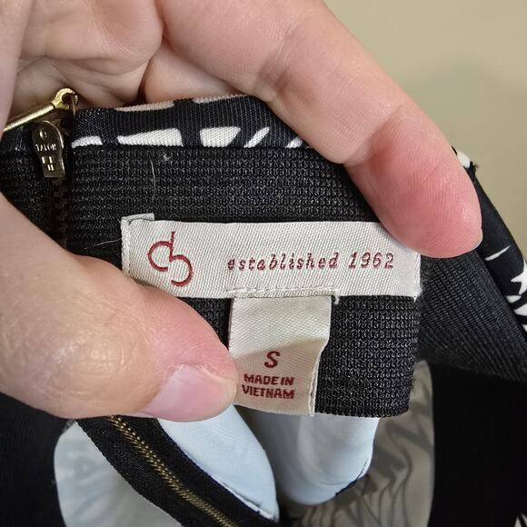 Women's db Black & Cream Pencil Skirt | Size Small - Picture 9 of 10